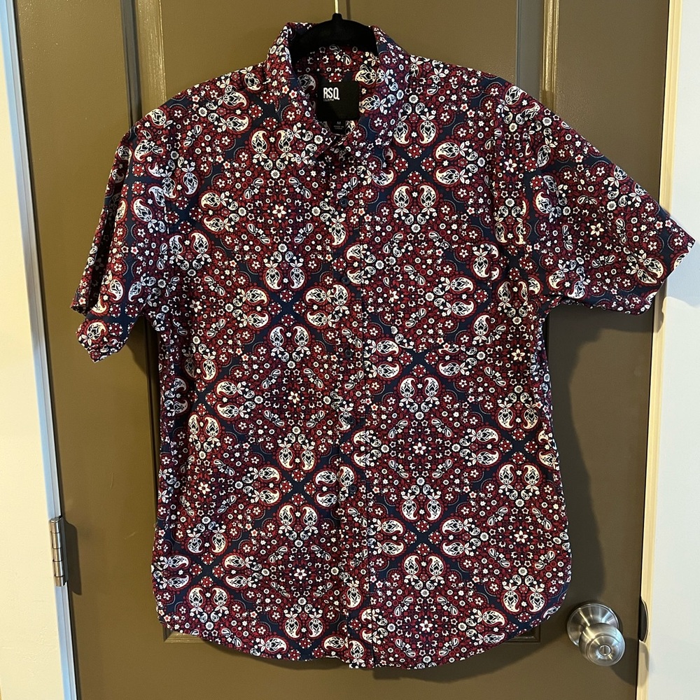Mens RSQ collective button down shirt.